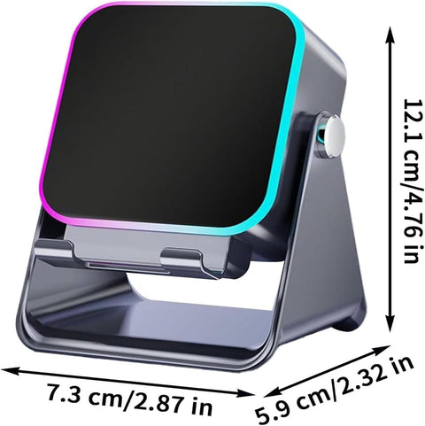 5-in-1 Speaker, 360° Stand, RGB Light, Phone Holder, Wireless Audio