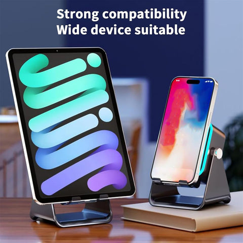 5-in-1 Speaker, 360° Stand, RGB Light, Phone Holder, Wireless Audio