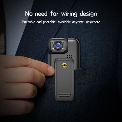 PocketCam Pro™ Mini 1080P HD Action Camera – Portable Body Camera for Cycling & Outdoor Adventures