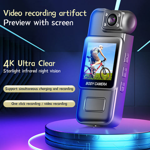 PocketCam Pro™ Mini 1080P HD Action Camera – Portable Body Camera for Cycling & Outdoor Adventures
