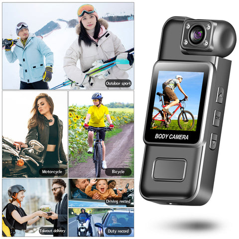 PocketCam Pro™ Mini 1080P HD Action Camera – Portable Body Camera for Cycling & Outdoor Adventures